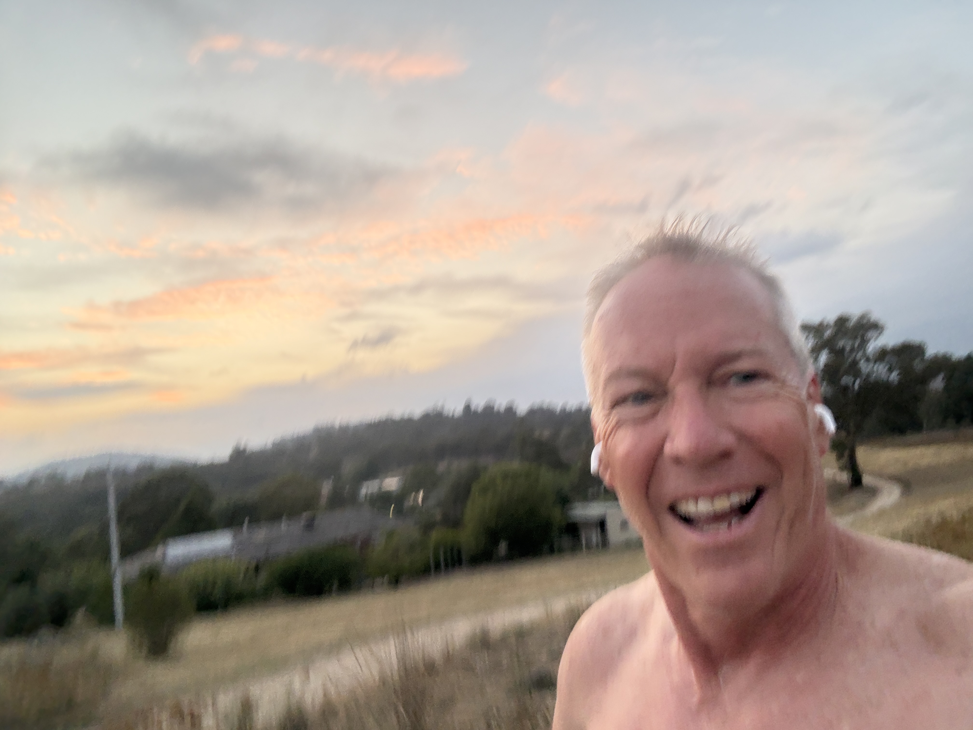 Doug running at dawn