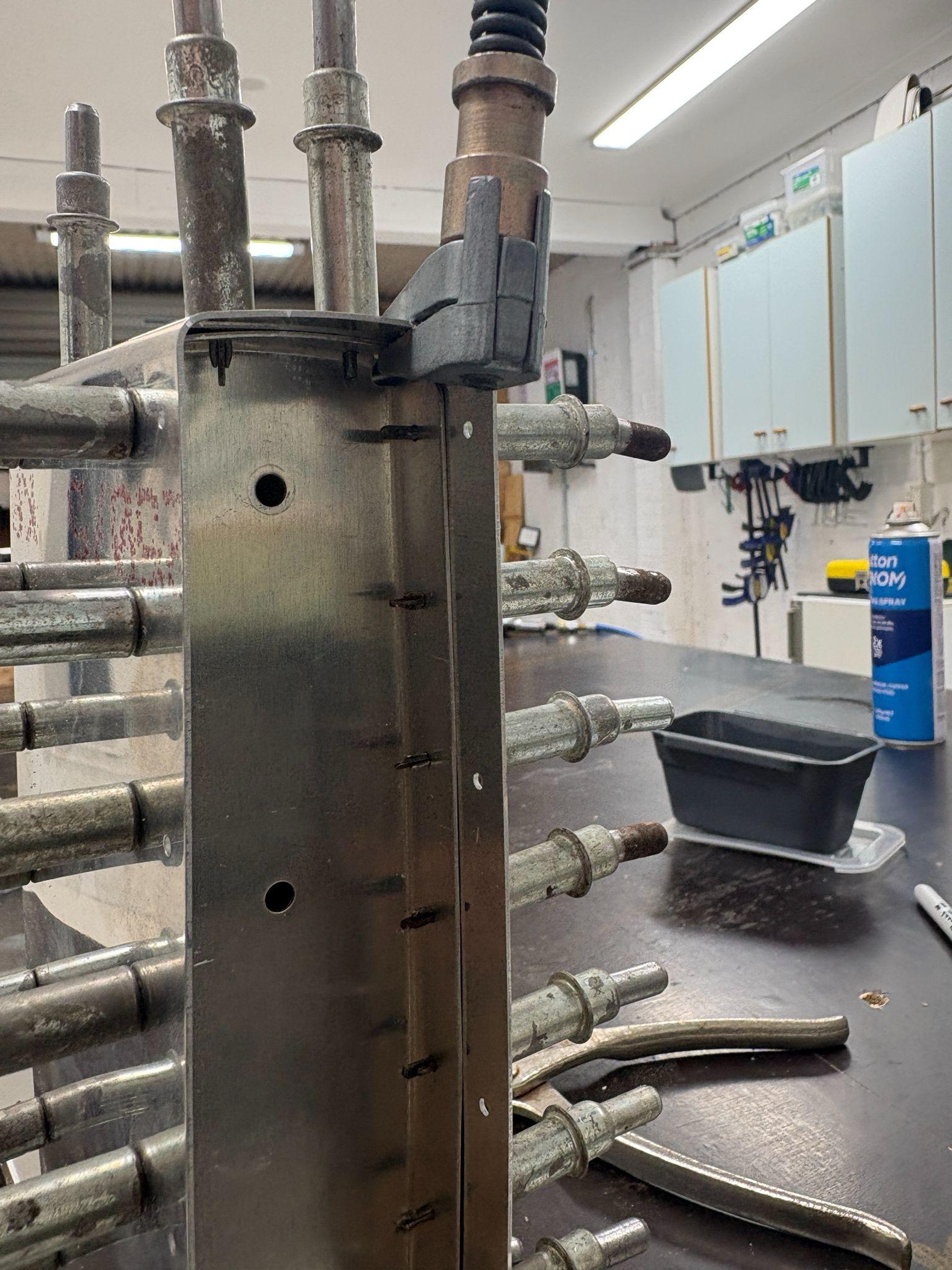 The front flange doesn't sit flush