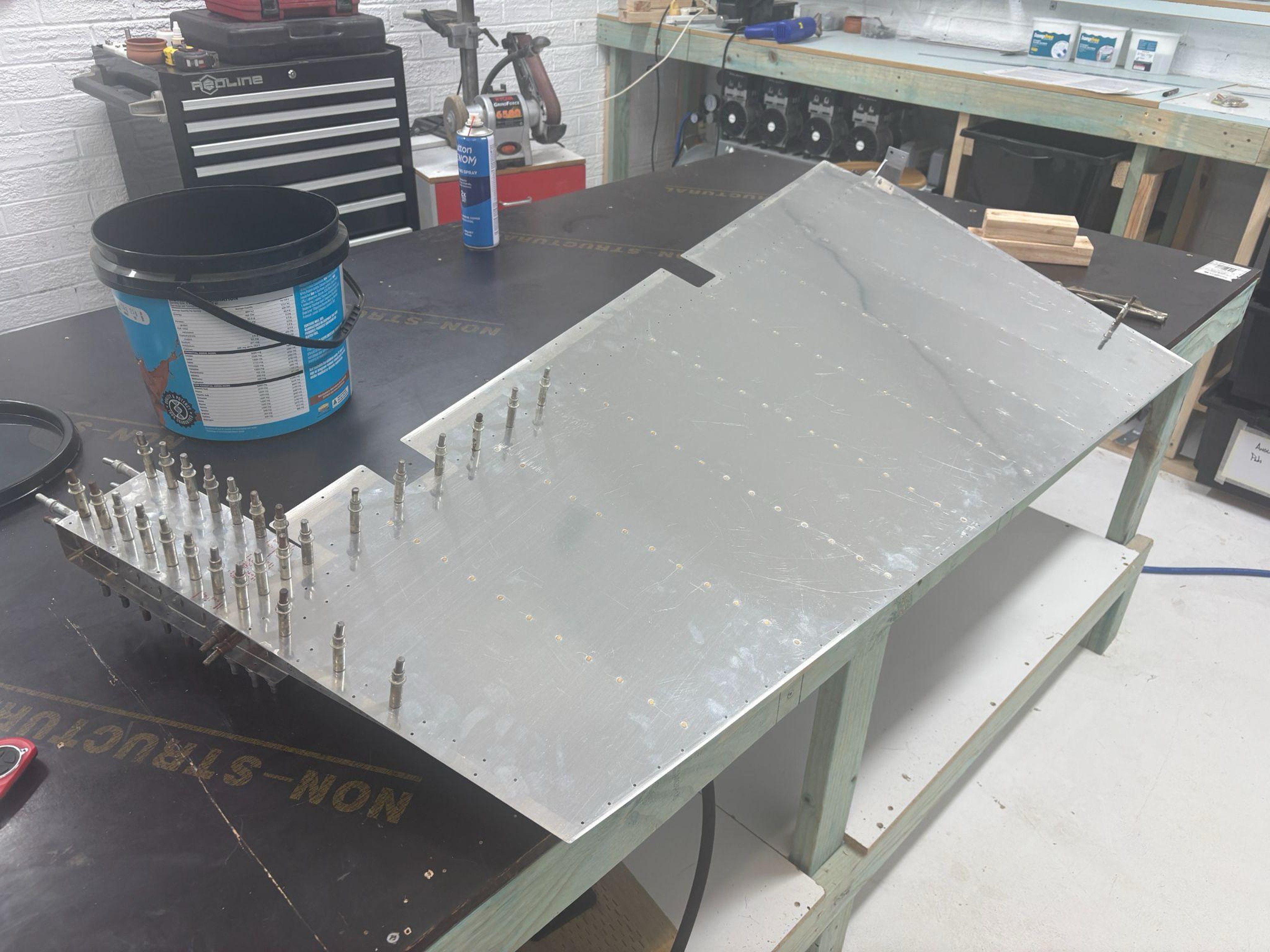 Starting the clecoing process