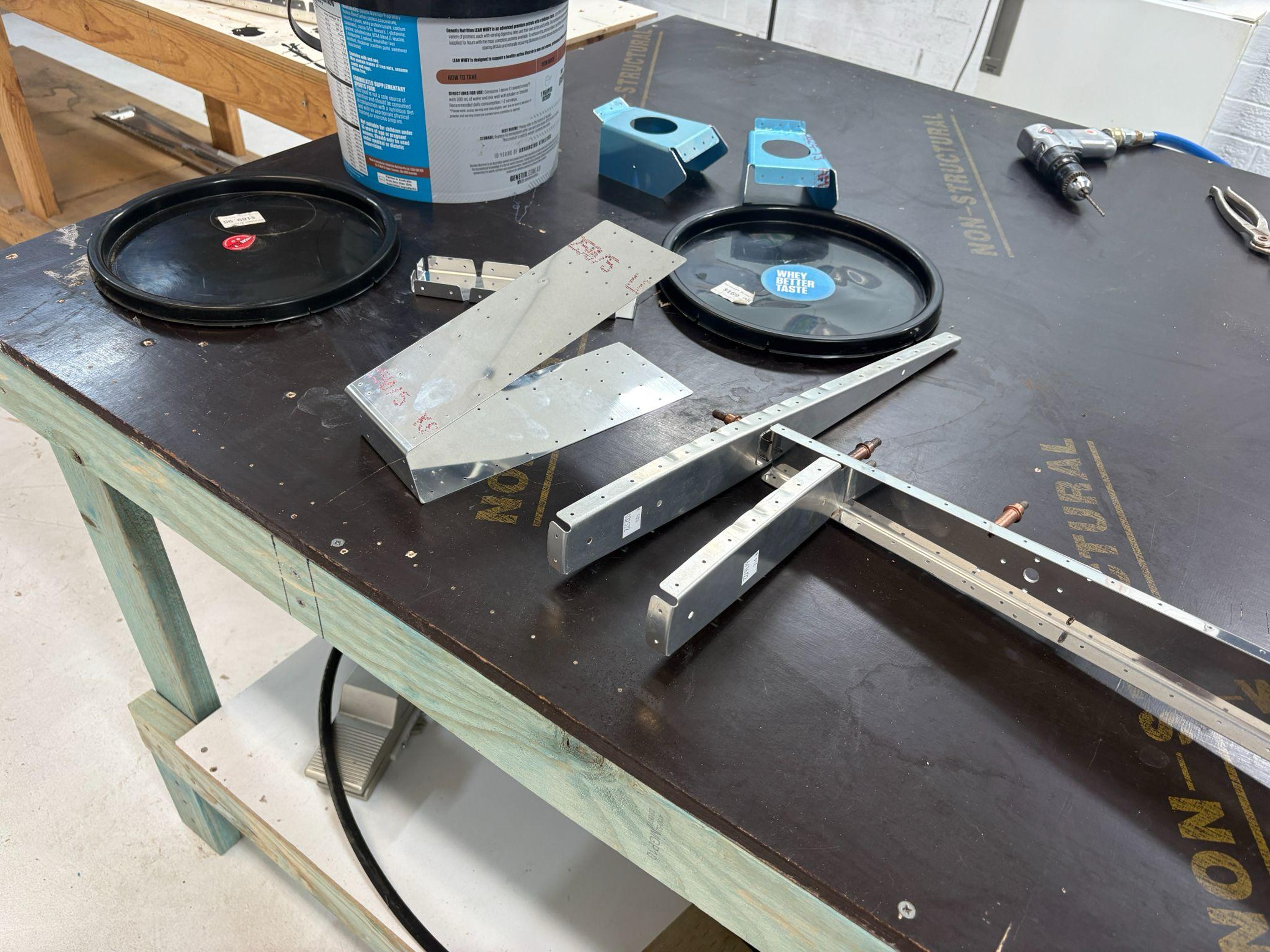 Skeleton assembly in progress