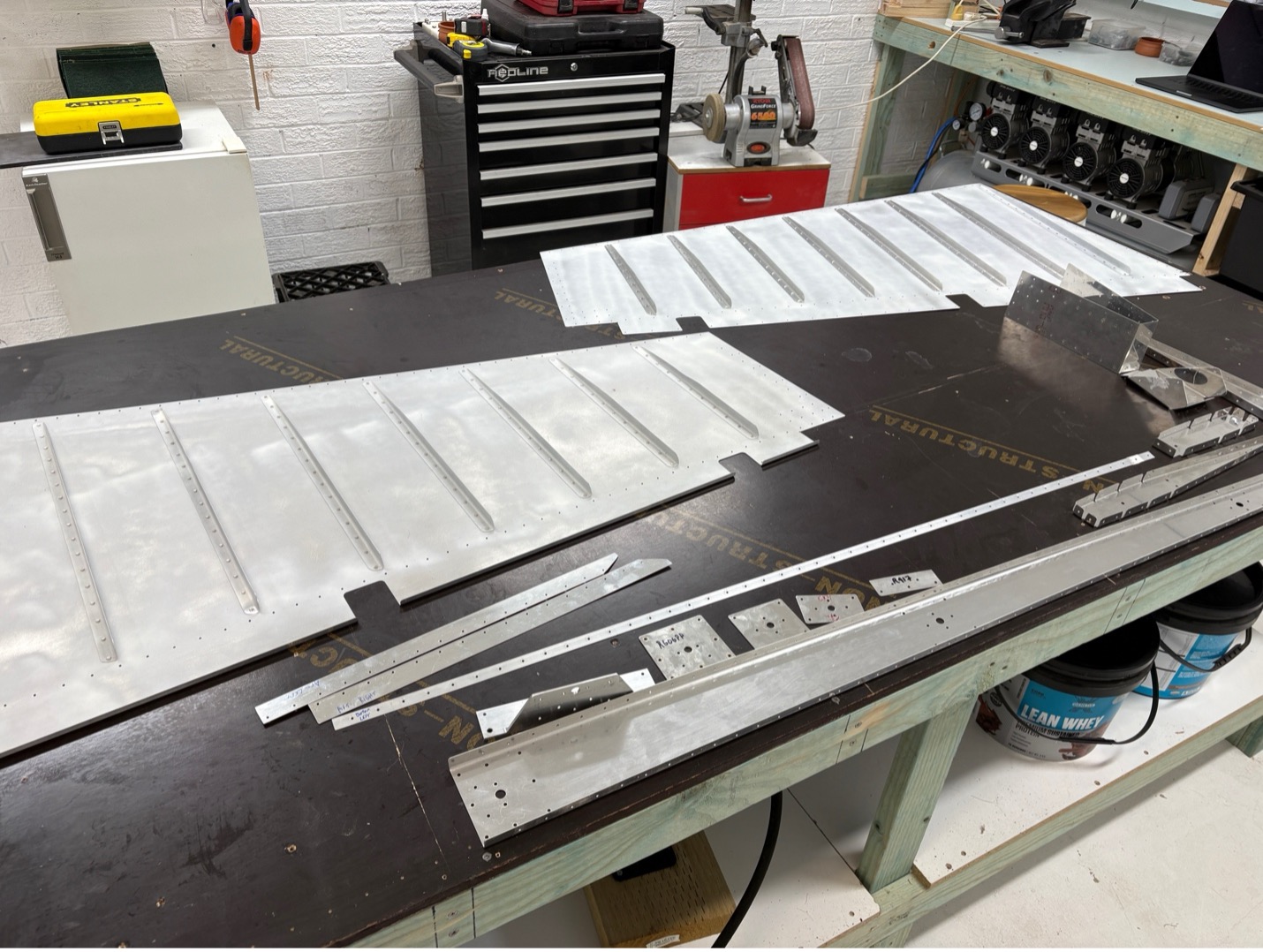 Fully disassembled rudder