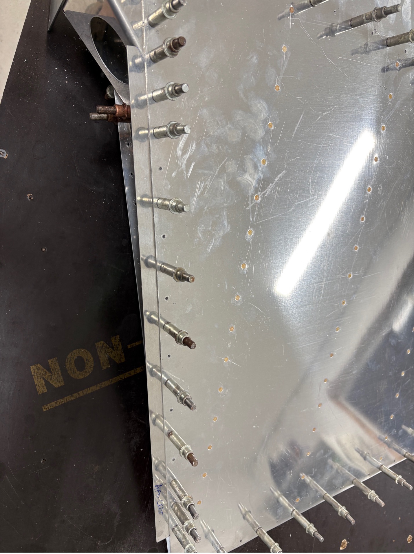 Rudder bottom spacer fabrication